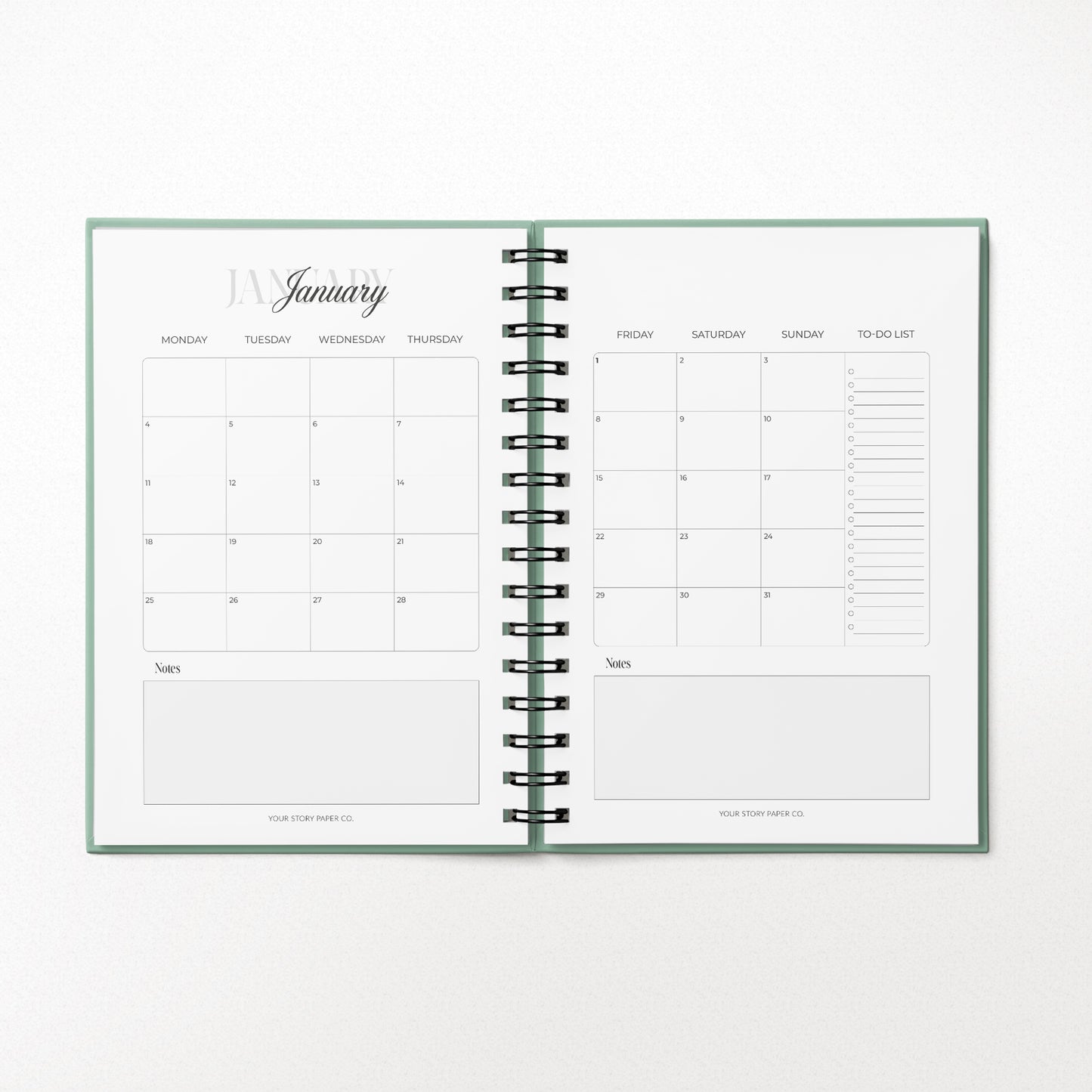 2027 Weekly Spread