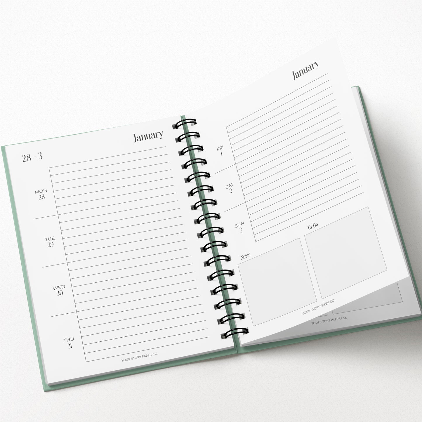 2027 Weekly Spread