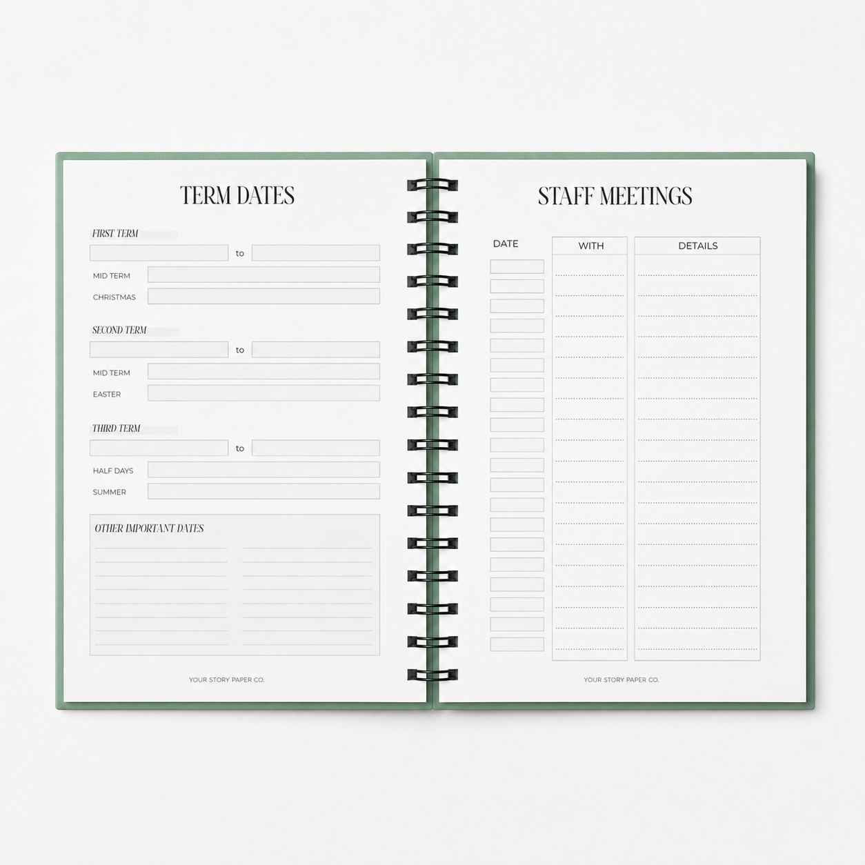 Day Based Educator Layout